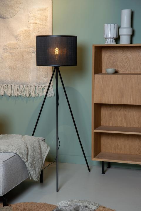 Actual product image Lucide TAGALOG - Floor Lamp - Ø 60 cm - 1xE27 - Black 21729/81/30 (E27)