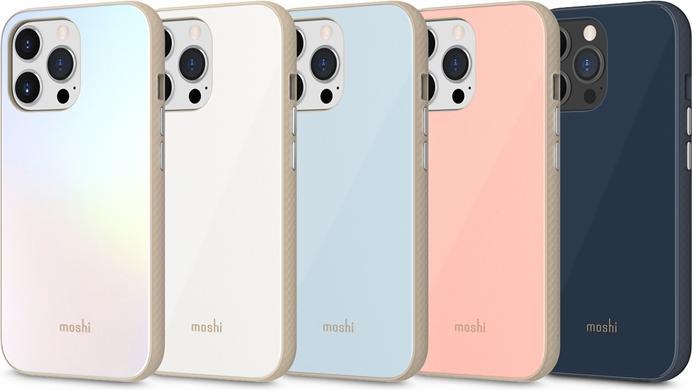 Immagine prodotto Moshi Custodia iGlaze Slim Hardshell - Custodia per iPhone 13 Pro (sistema SnapTo) (Rosa Dalia) (Apple iPhone 13 Pro)