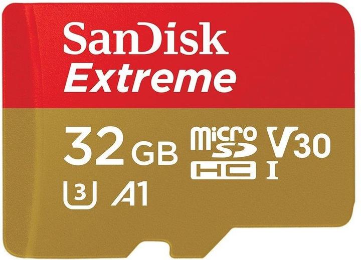 Sandisk microSDHC ActionSC 32GB 2x Extr.100MB (32 Go, microSDHC, U3, UHS-I)