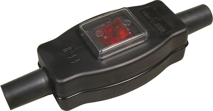 Produktbild Elbro Schnurzwischenschalter, 16(4)A, 250VAC, 2-polig, IP44, schwarz
