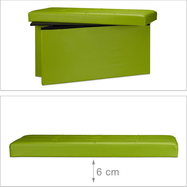 Actual product image Relaxdays Bench storage space (76 cm)