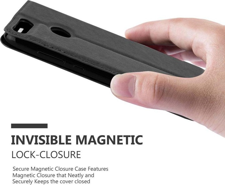 Actual product image Cadorabo Book Invisible Magnet Cover (Honor 9 Lite)