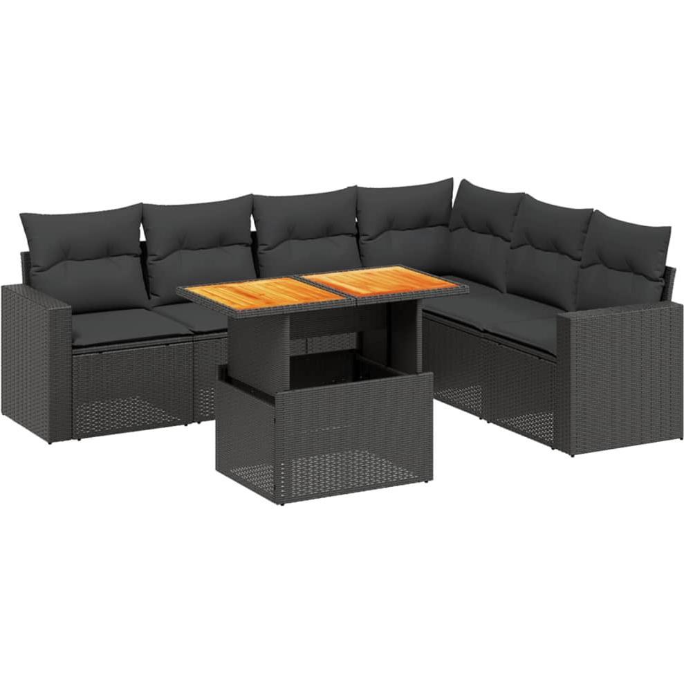 VidaXL, Gartenlounge, 10-tlg. Garten-Lounge-Set mit Kissen