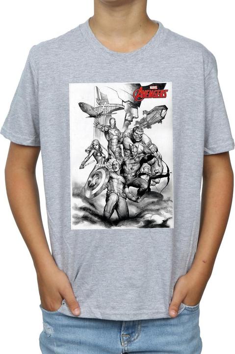Produktbild Avengers Assemble Team Sketch TShirt Jungen (140, 146)