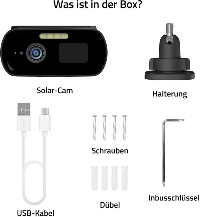 Immagine prodotto Hombli Solar Cam (2560 x 1440 Pixels)