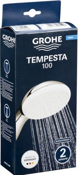 Produktbild Grohe Tempesta 100 Handbrause (2 Strahlarten, 16.50 l/min)