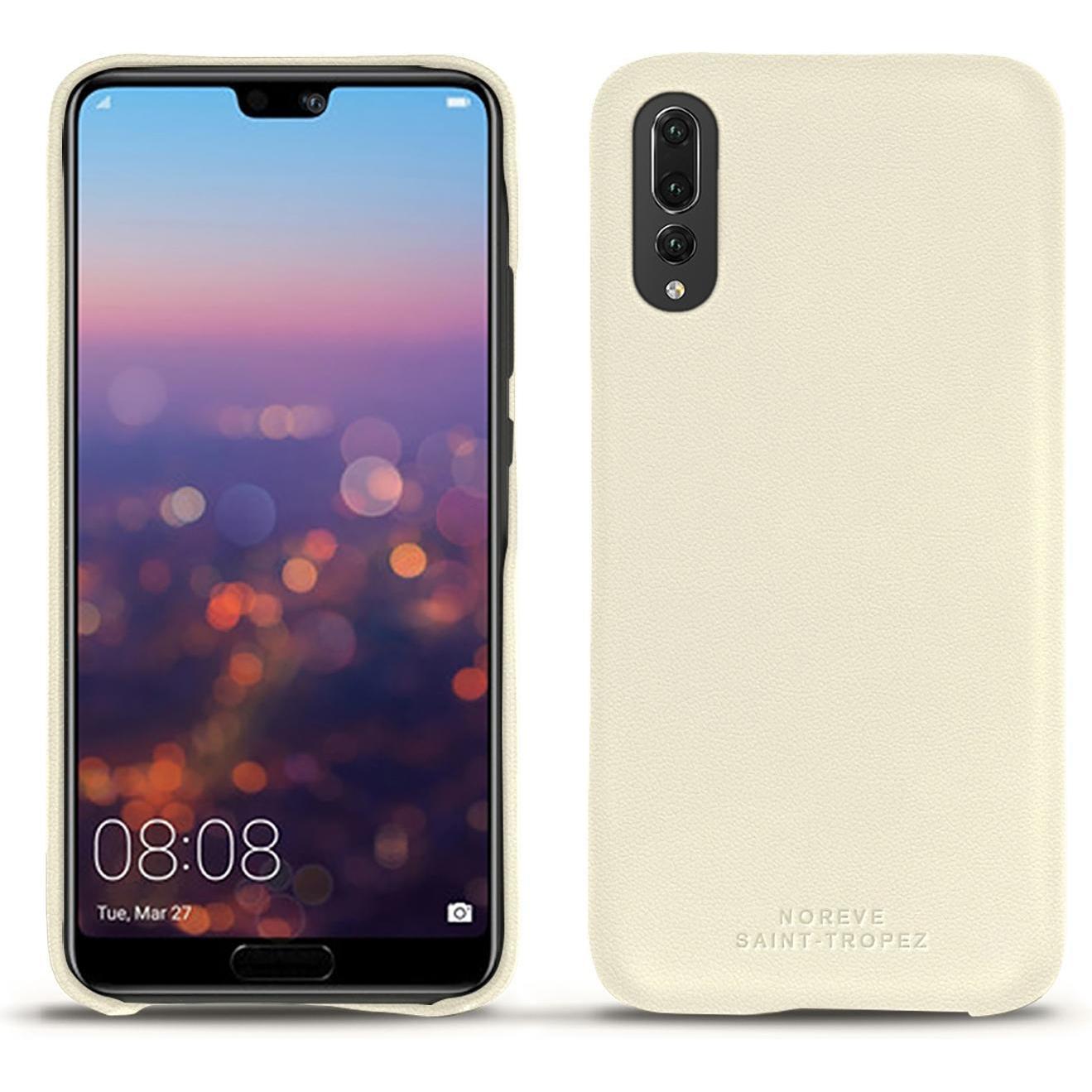 Thumbnail - Noreve Lederschutzhülle (Huawei P20 Pro), Smartphone Hülle, Weiss