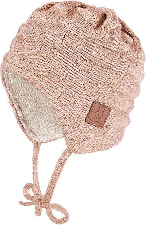 Actual product image Maximo Textured baby hat - softrose