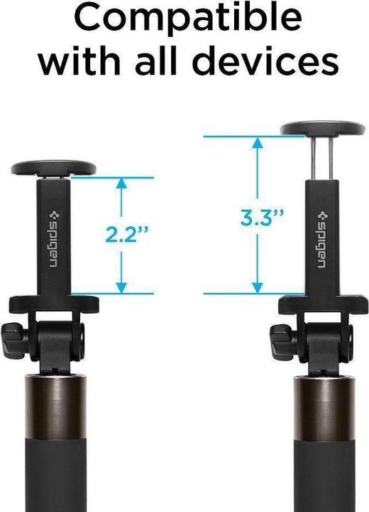Actual product image Spigen Selfie Stick S530W black