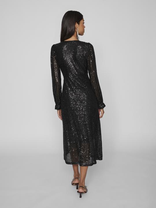 Image du produit Vila Vimaia Ls Sequin Midi Wrap Dress/Dc (34)