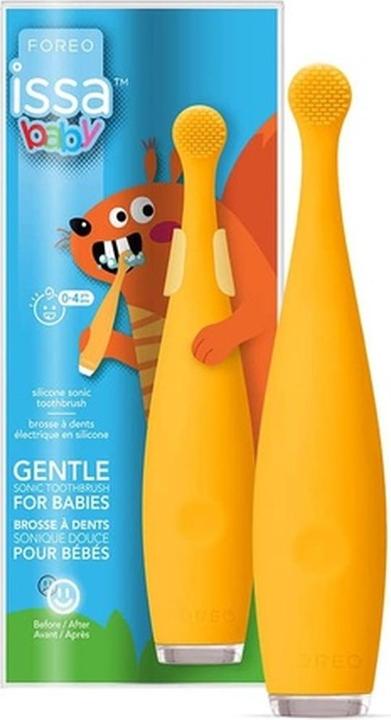 Actual product image Foreo Sonic toothbrush ISSA Baby Sunflower Yellow Squirrel