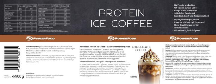 Produktbild Powerfood Protein Ice Coffee (Kaffee, Schokolade, 1 Stk., 900 g)