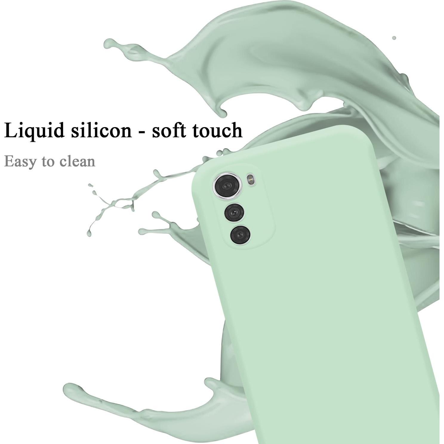 Thumbnail - Cadorabo TPU Liquid Silicone Case Hülle für Motorola MOTO E32 4G / E32S (Motorola Moto E32s), Smartphone Hülle, Grün