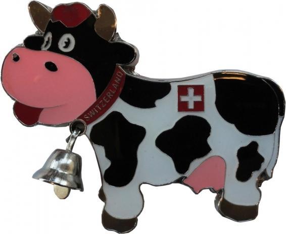 Actual product image Sellmer Magnet Swiss Funny Cow Metal