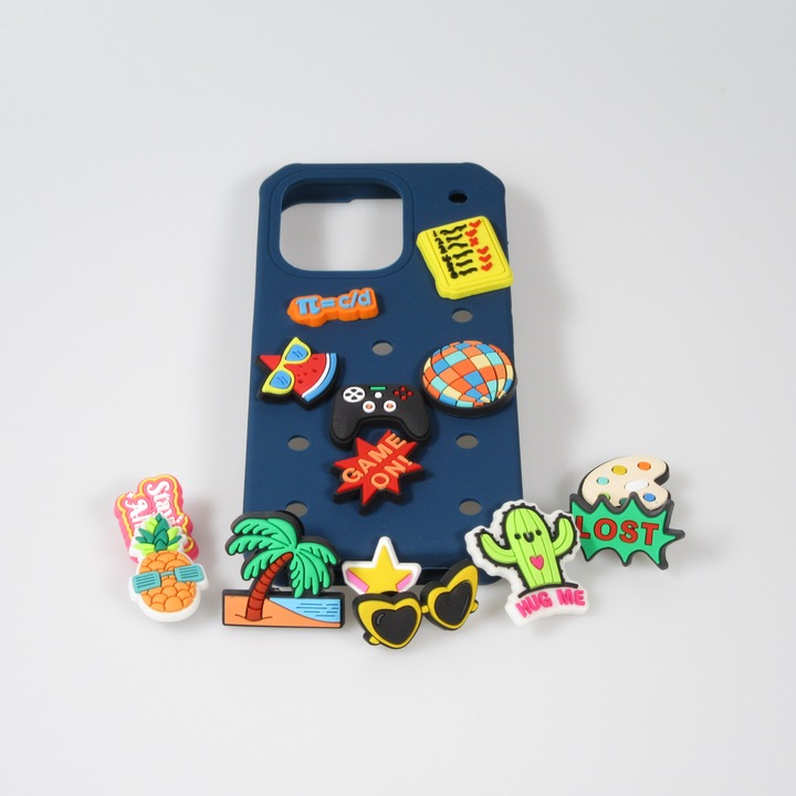 Image du produit PhoneLook Stickers tendance 3D pour coque en silicone avec trous Be Live Rainbow