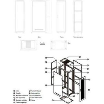 Thumbnail - Wp WPN-RSA-42812-BS 42U Rack Stand-alone Schwarz (19 Zoll Rack), Serverschrank, Schwarz