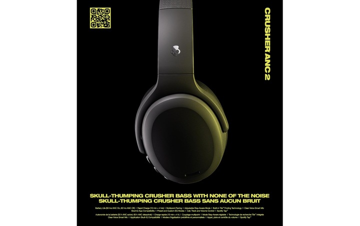 Image du produit Skullcandy Crusher 2 (ANC, 50 h, Sans fil, Filaire)