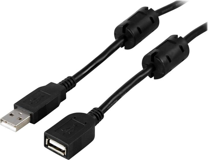 Image du produit Deltaco Câble USB de rallonge - 2 m (2 m, USB 2.0)