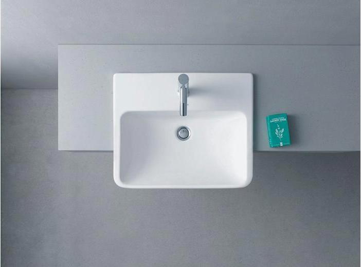 Actual product image Duravit HEBWT ME by Starck m ÜL m HLB 55x45,5cm 1 HL white satin finish (455 mm, 550 mm)