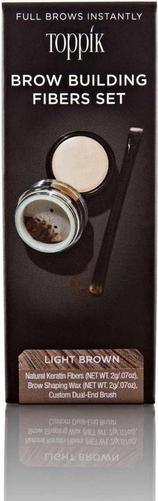 Toppik Brow Building Fibers Set (Light Brown)