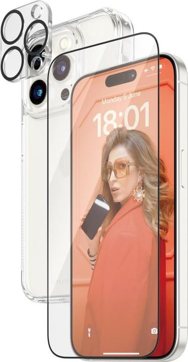 Produktbild PanzerGlass 3-in-1-Pack (1 Stück, Apple iPhone 15 Pro)