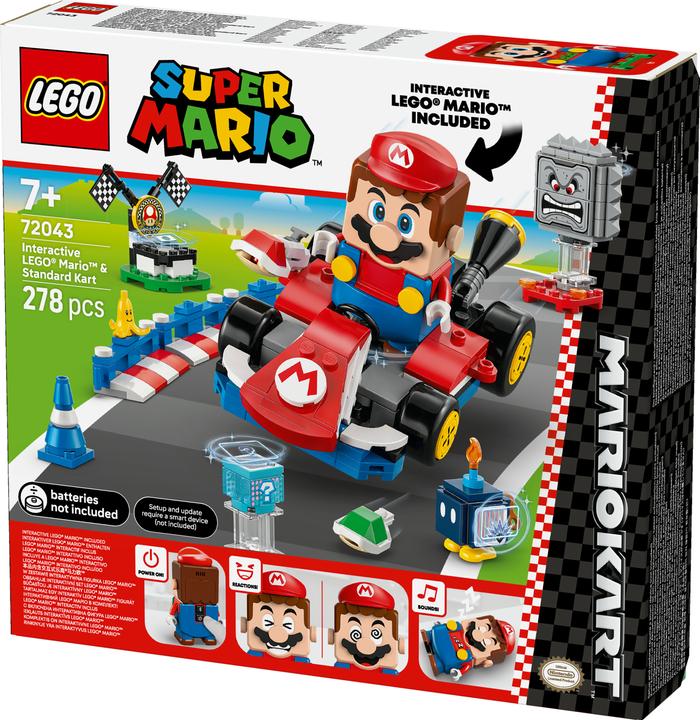 Produktbild LEGO Mario Kart – Interaktiver LEGO Mario & Standard-Kart (72043, LEGO Super Mario)
