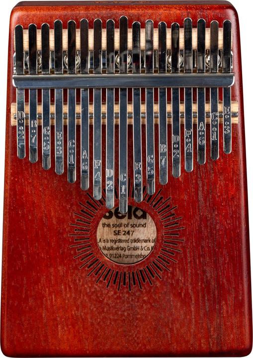Actual product image Sela SE247 Kalimba Mahogany 17 Red (Percussion)