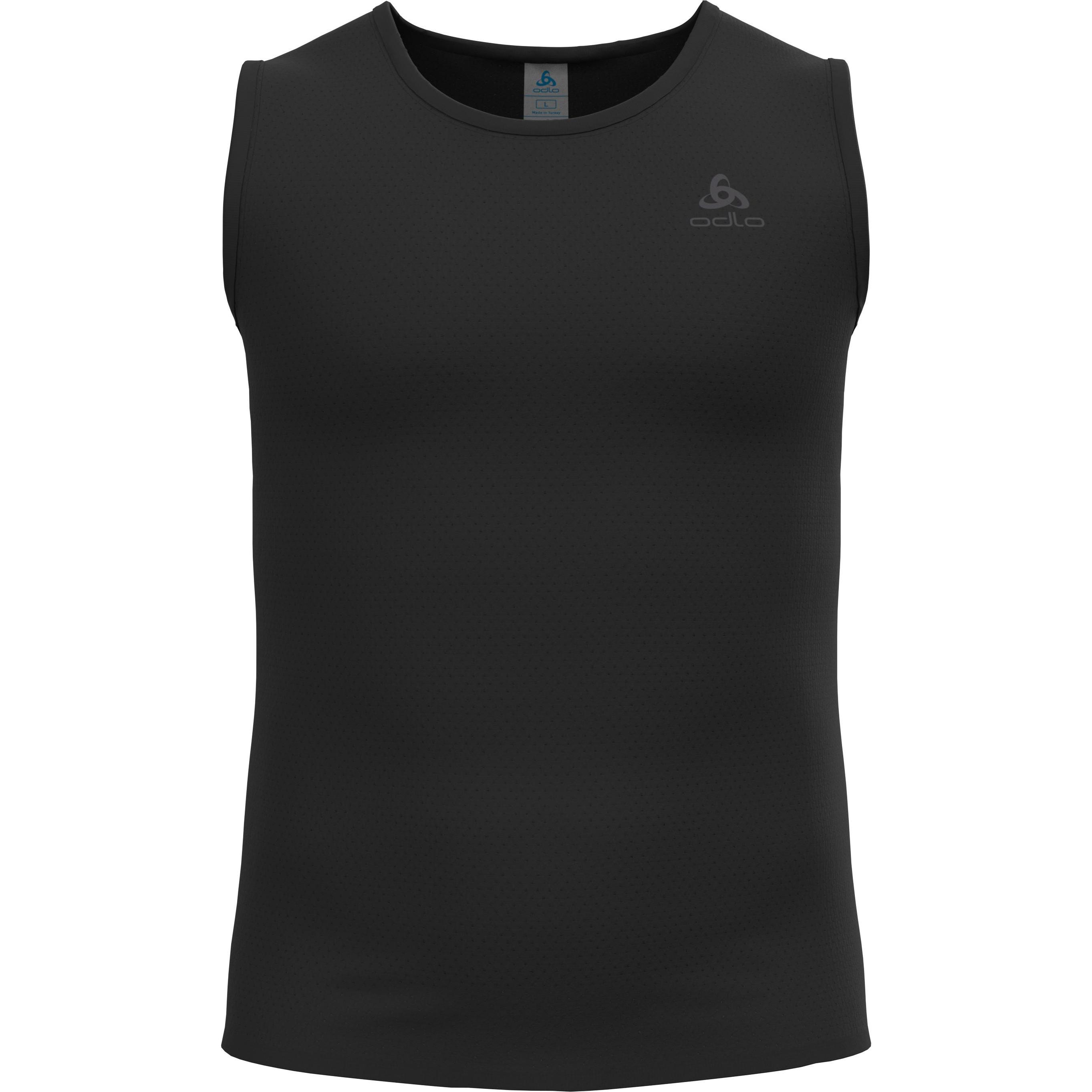 Odlo, Herren, Funktionsshirt, BL TOP crew neck singlet MERINO PW 140 SEAMLESS (M), Schwarz, M