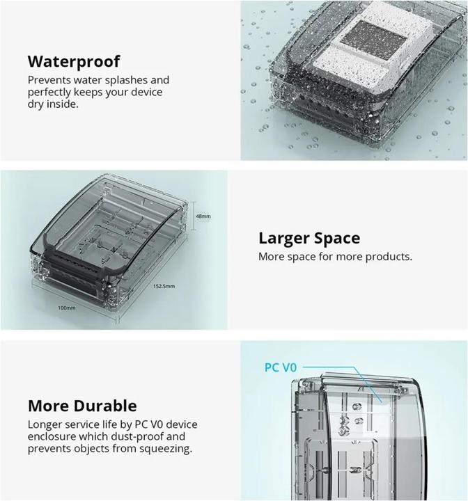 Produktbild Sonoff Waterproof Box IP66 R2 BOX (Gehäuse)