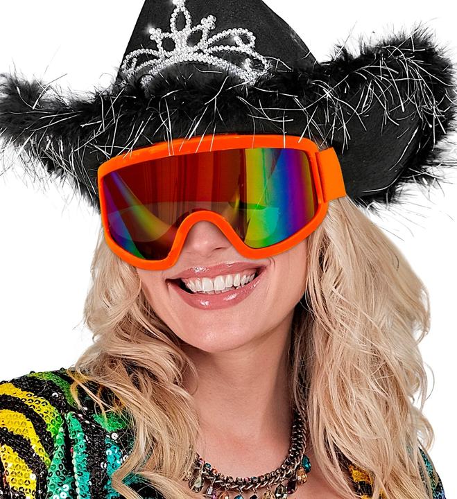 Produktbild Widmann Neon Orange 80er Jahre Skibrille
