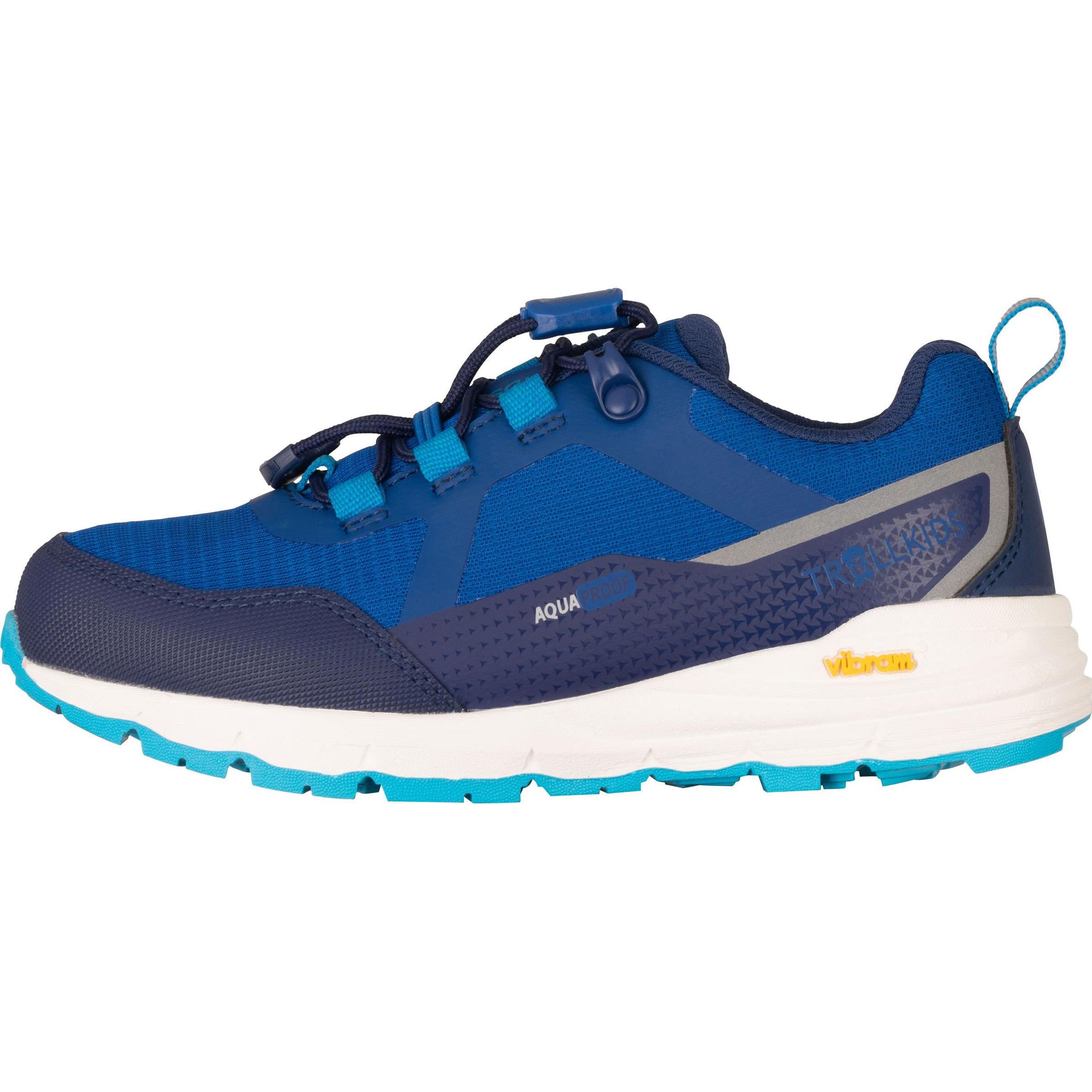 Trollkids, Unisex, Wanderschuhe, Kid's Skarvan Hiker Low XT (38), Blau