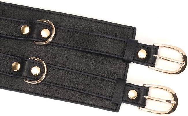 Actual product image Liebe Seele Luxury waist leather cuff corset