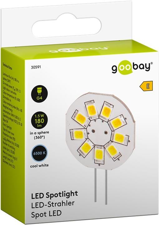 Image du produit Goobay Projecteur à LED, 1,5 W (G4, 1.50 W, 160 lm, 1 x, F)