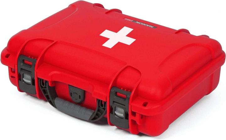 Produktbild Nanuk Case 910 w/ First Aid Logo Red Interior 335x234x97mm (Fotokoffer, 14.25 l)