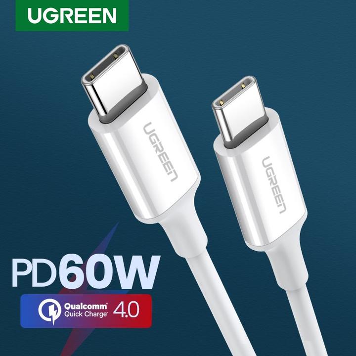 Produktbild Ugreen USB-C 2.0 zu USB-C 2.0 3A Datenkabel (2 m, USB 2.0, 60 W)