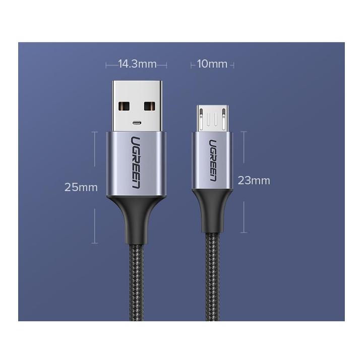 Actual product image Ugreen USB A - Micro USB B (1.50 m, USB 2.0)