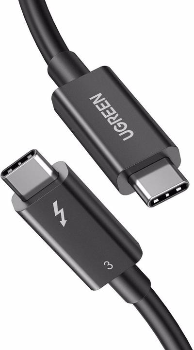 Actual product image Ugreen Thunderbolt 3 USB-C cable (0.50 m, USB 3.1, 100 W)