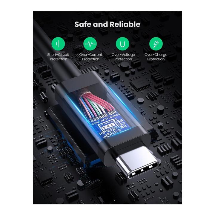 Produktbild Ugreen Thunderbolt 3 USB-C Kabel (40 Gbps, 100 Watt, 5A) (2 m, USB 3.1, 100 W)