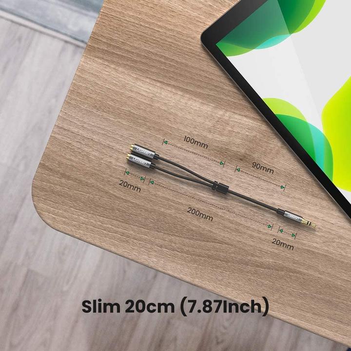 Immagine prodotto Ugreen Splitter audio stereo da 3,5 mm (0.20 m, Connettore da 3,5 mm (AUX))