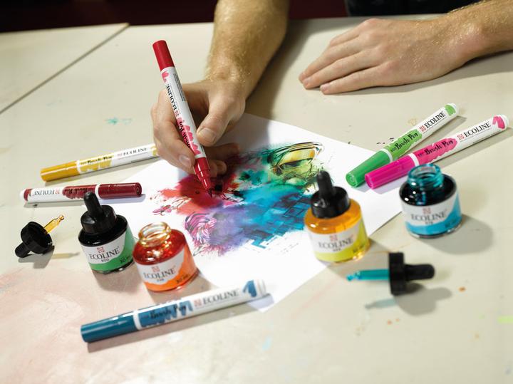 Immagine prodotto Talens Penna a pennello Ecoline (Grigio freddo, 1 x)