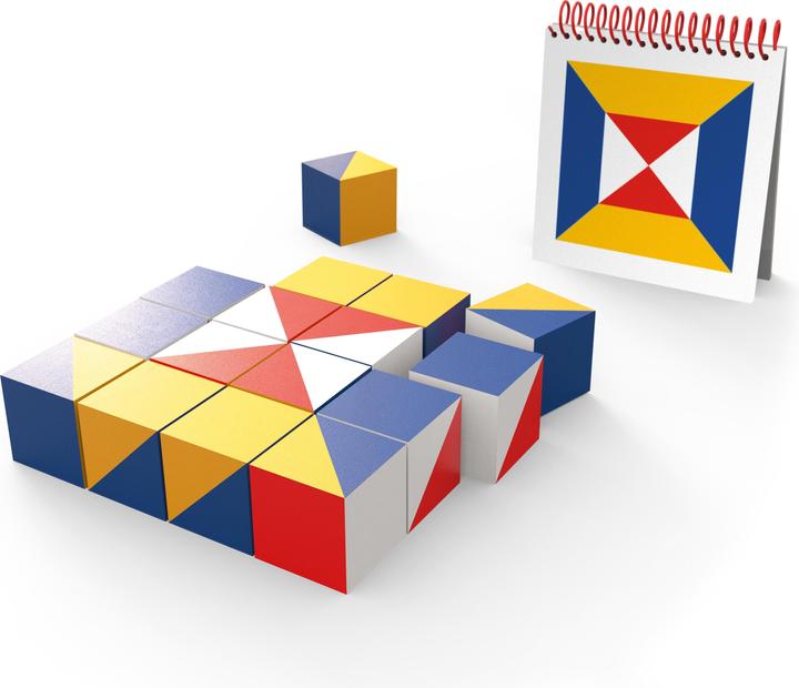 Actual product image Logo N1 NIKITIN pattern cube (German)
