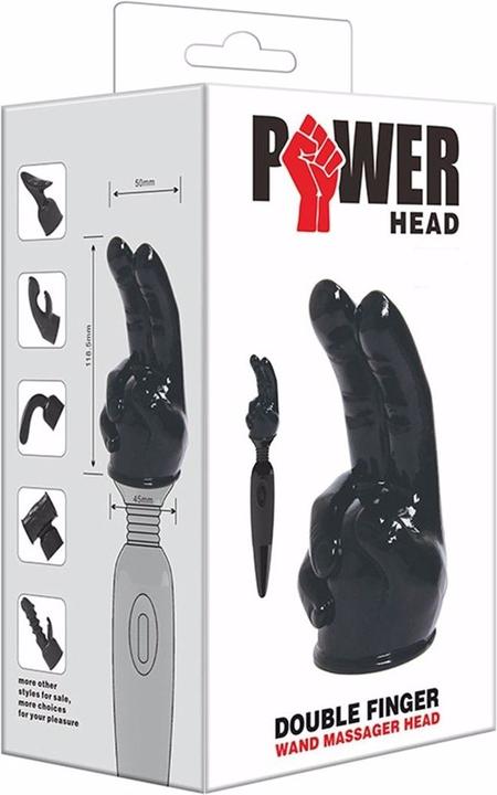 Actual product image Power Massage head attachment "Double Finger