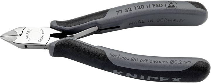 Produktbild Knipex Elektronik-Seitenschneider mit eingesetzter Hartmetallschneide ESD (120 mm)