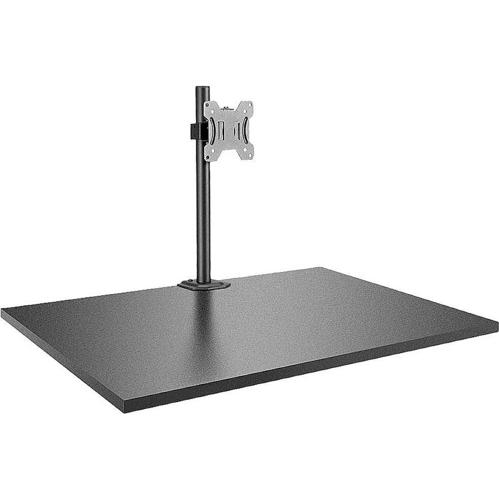 Lindy Single Pole & Desk Clamp (Tisch, 27.99"), Monitor Halterung, Schwarz