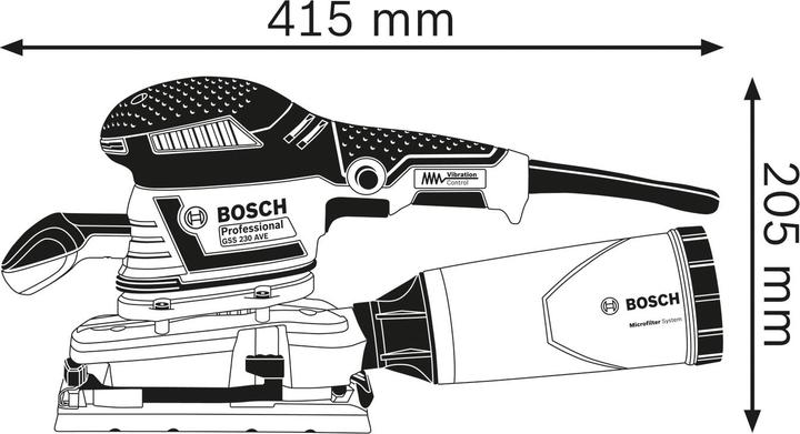 Image du produit Bosch Professional Gss 230 Ave (Ponceuse vibrante)