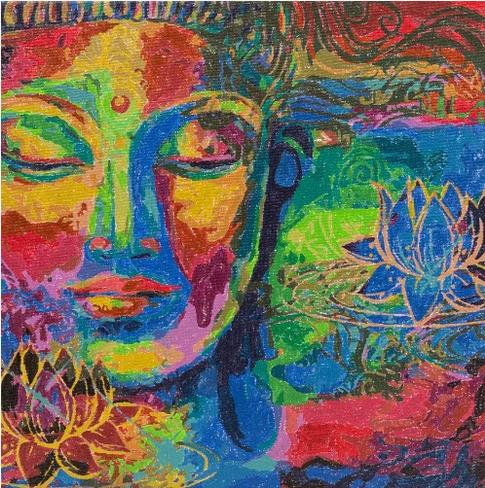 Produktbild Craft Buddy Malen nach Zahlen Bild-Set 30x30cm Buddha