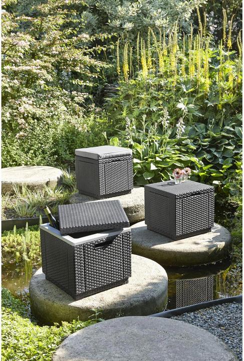 Image du produit Allibert Tabouret Cube (avec coussin)