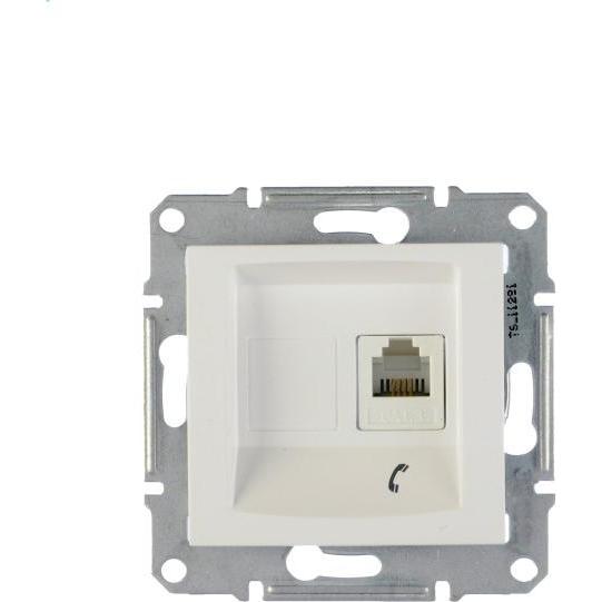 Schneider Electric, Steckdose, Telefonsteckdose 1xRJ11 weiss - SDN4101121