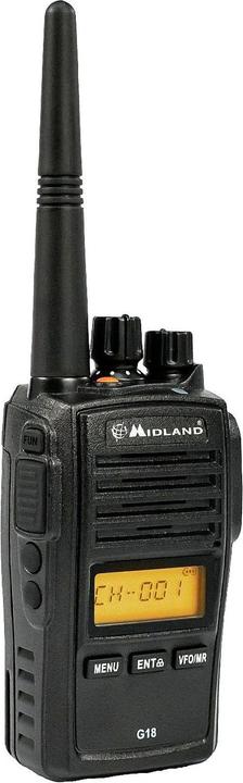 Actual product image Midland G18 Pro w. MA 25-M C1145.S1 PMR-portofoon