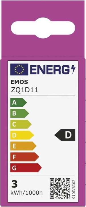 Energy Label Emos LED lamp Classic Mini Globe / E14 / 2.5 W (32 W) / 350 lm / Warm white (E14, 2.50 W, 350 lm, 1 x, D)